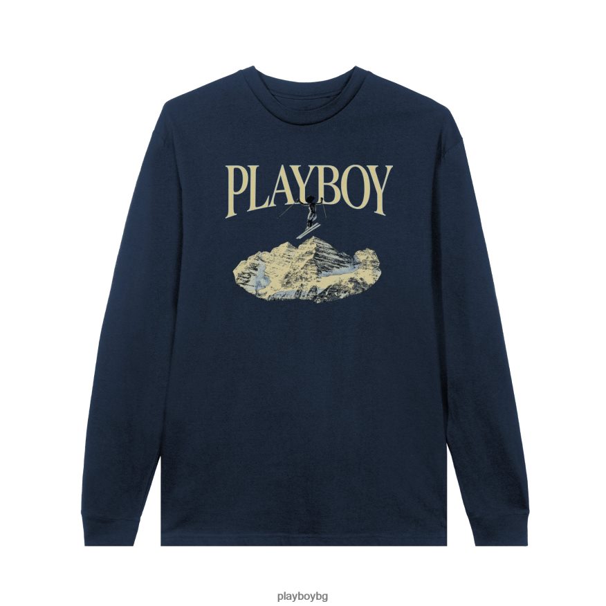 облекло бг Playboy мъже ски с дълъг ръкав feat. холи кук от момичета от зимата на 1984 г военноморски флот JZ04JB107