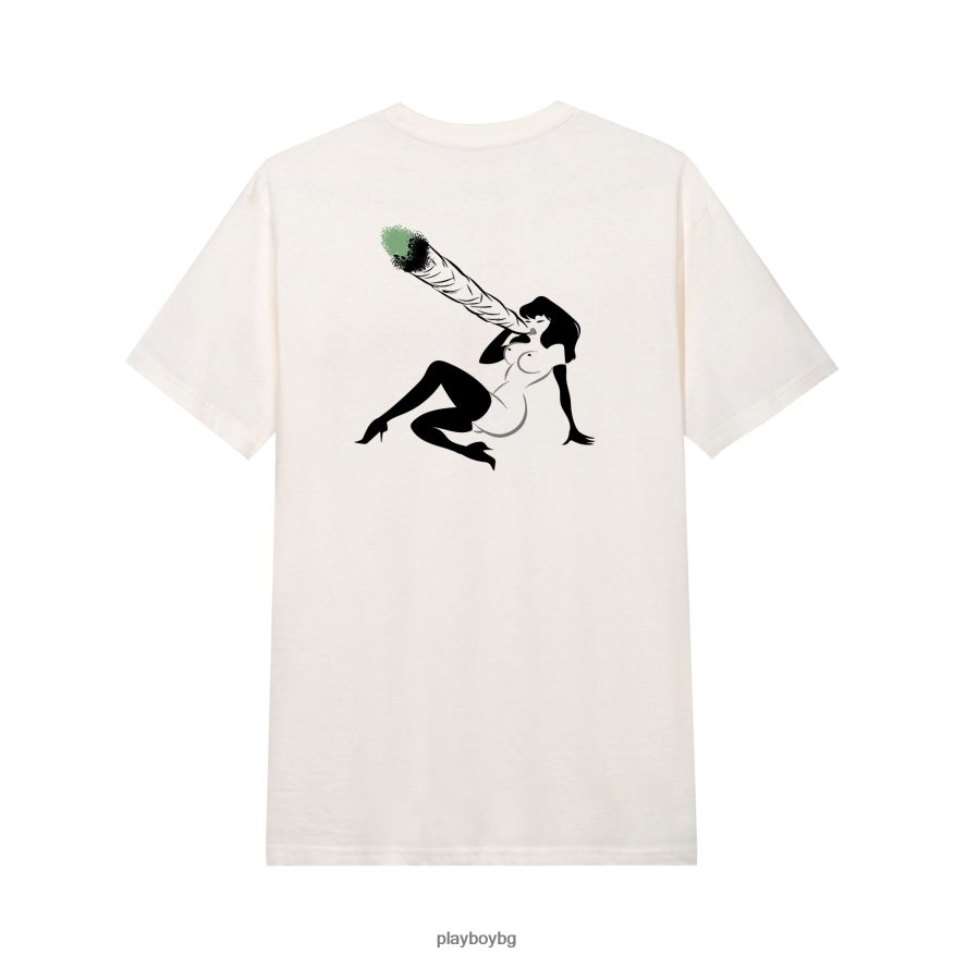 облекло бг Playboy мъже inhale femlin тениска ретро бяло JZ04JB13