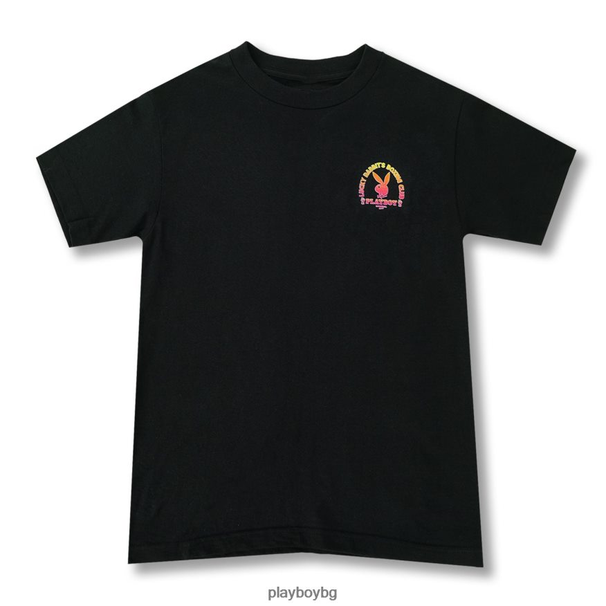 облекло бг Playboy мъже тениска на боксов клуб lucky rabbits черен JZ04JB25