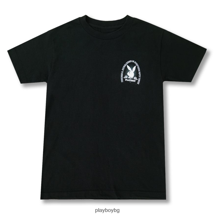 облекло бг Playboy мъже play rose tee черен JZ04JB26