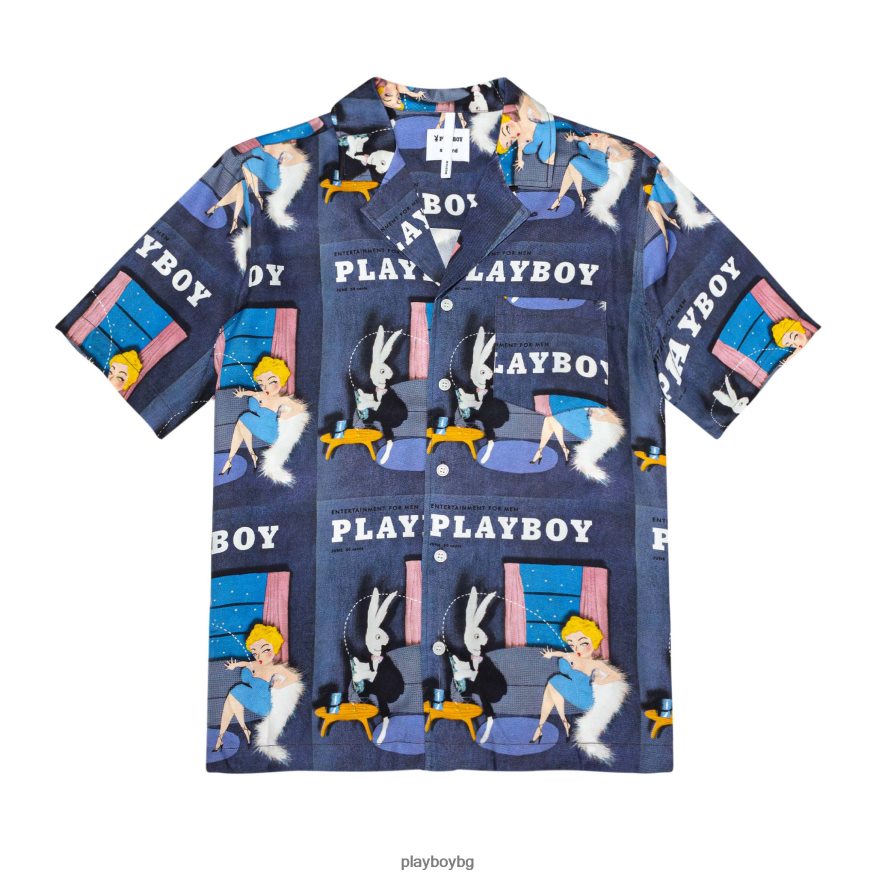 облекло бг Playboy мъже лагерна тениска soulland юни 1954 г син JZ04JB275
