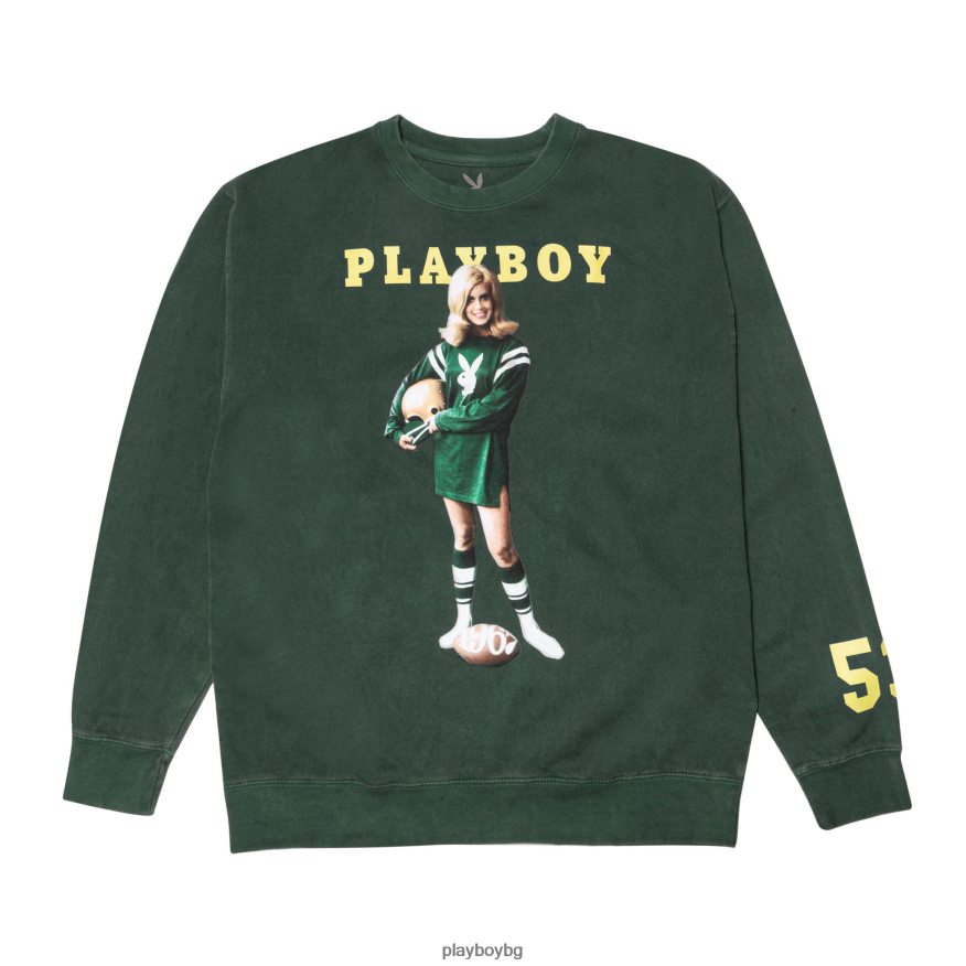 облекло бг Playboy мъже септември 1967 корица crewneck зелено JZ04JB497
