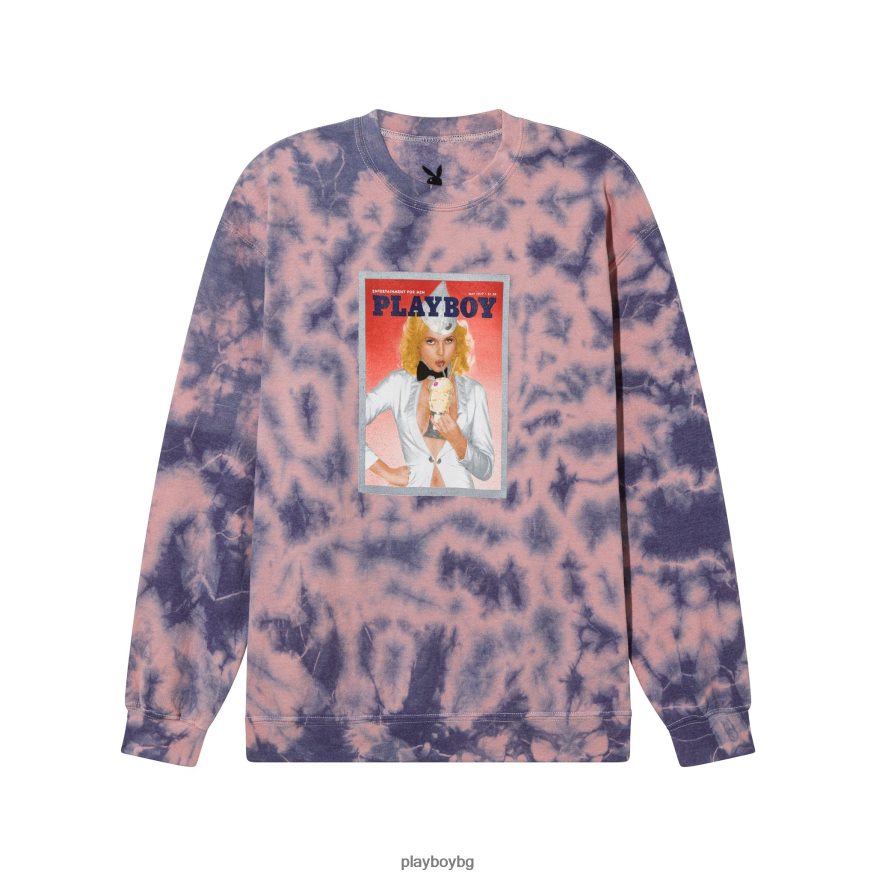 облекло бг Playboy мъже май 1977 суитшърт с деколте оригинален JZ04JB479