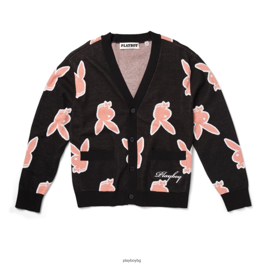 облекло бг Playboy мъже повтаряща се жилетка със заешка глава оригинален JZ04JB434