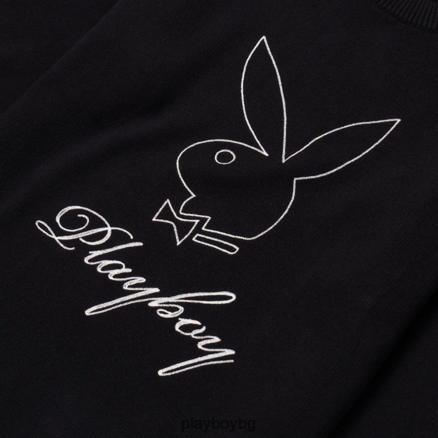 облекло бг Playboy мъже класически пуловер черен JZ04JB471