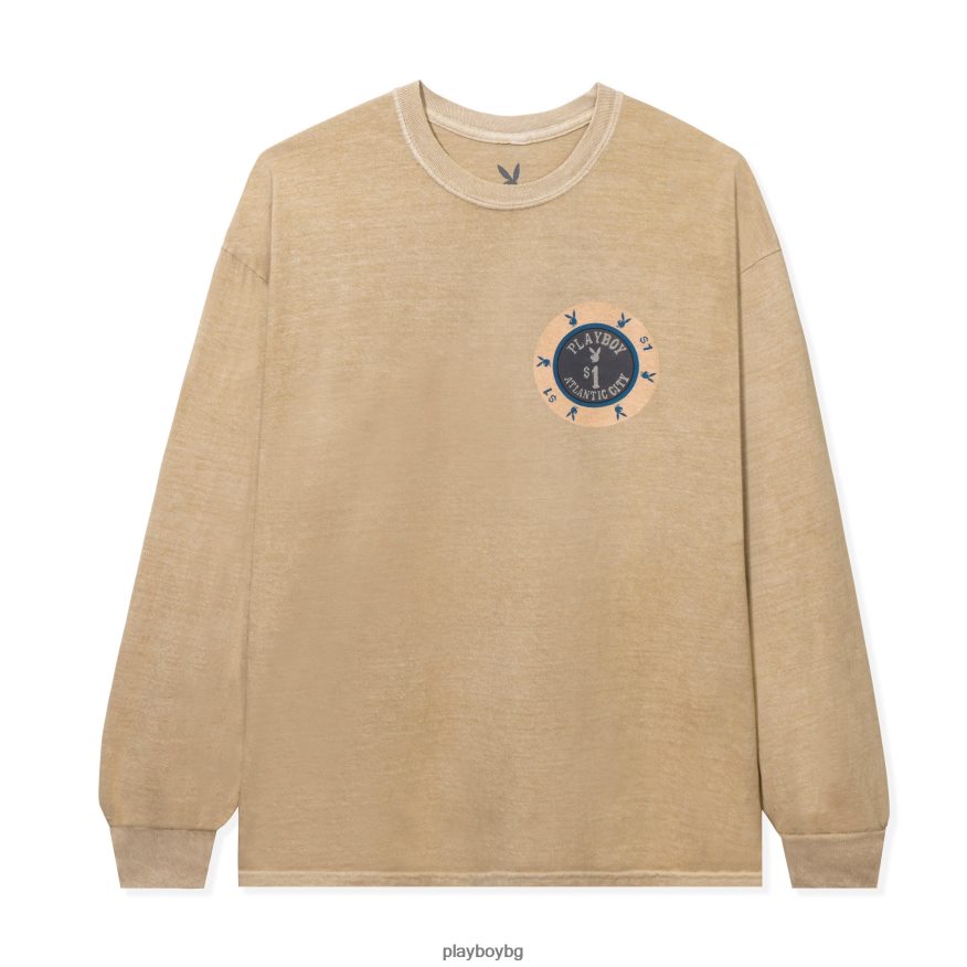 облекло бг Playboy мъже казино тениска с дълъг ръкав оригинален JZ04JB484