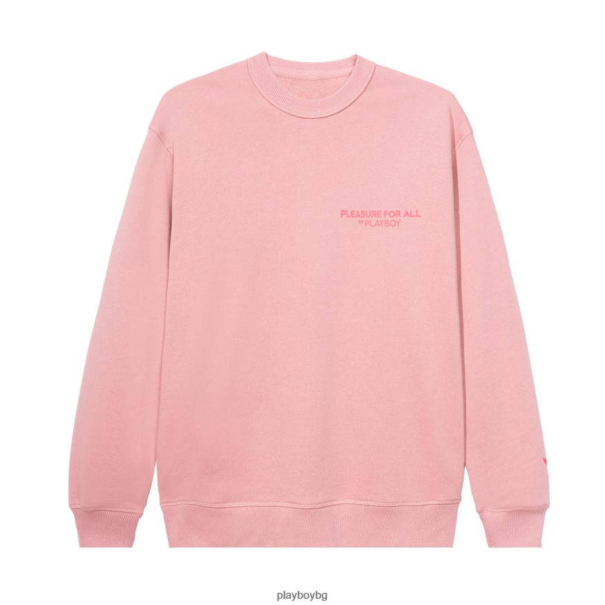 облекло бг Playboy мъже удоволствие за всички суичър с деколте оригинален JZ04JB514