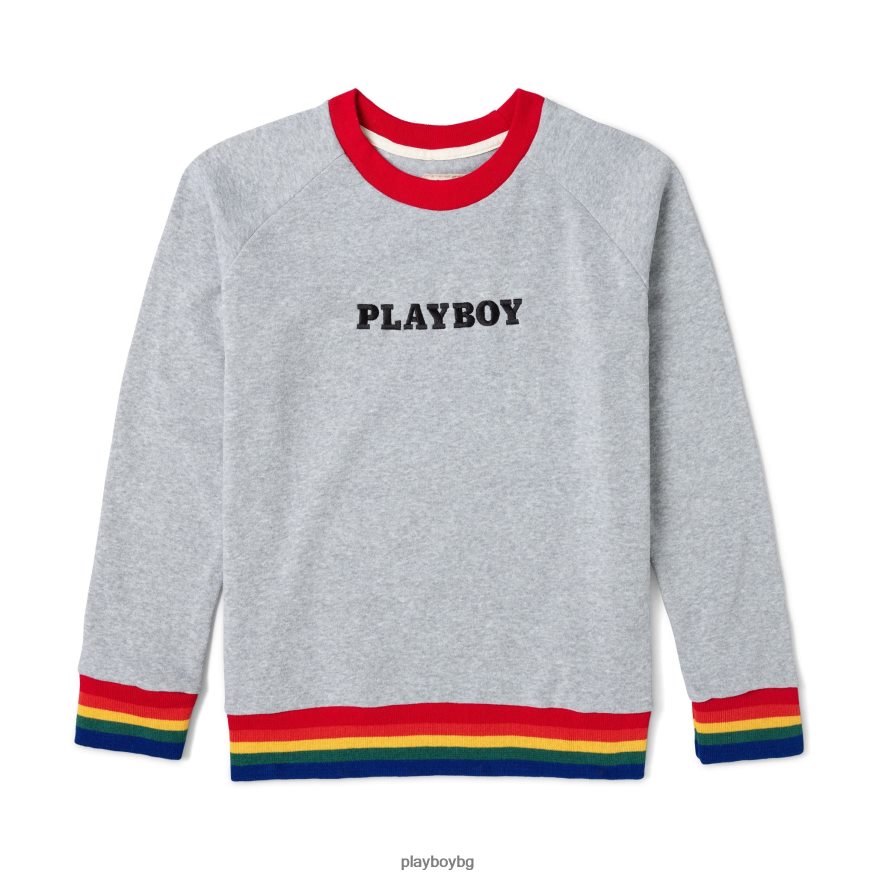 облекло бг Playboy мъже суичър Rainbow Love оригинален JZ04JB449