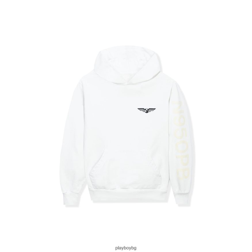 облекло бг Playboy мъже суичър с качулка aviation wings n950pb костен JZ04JB453