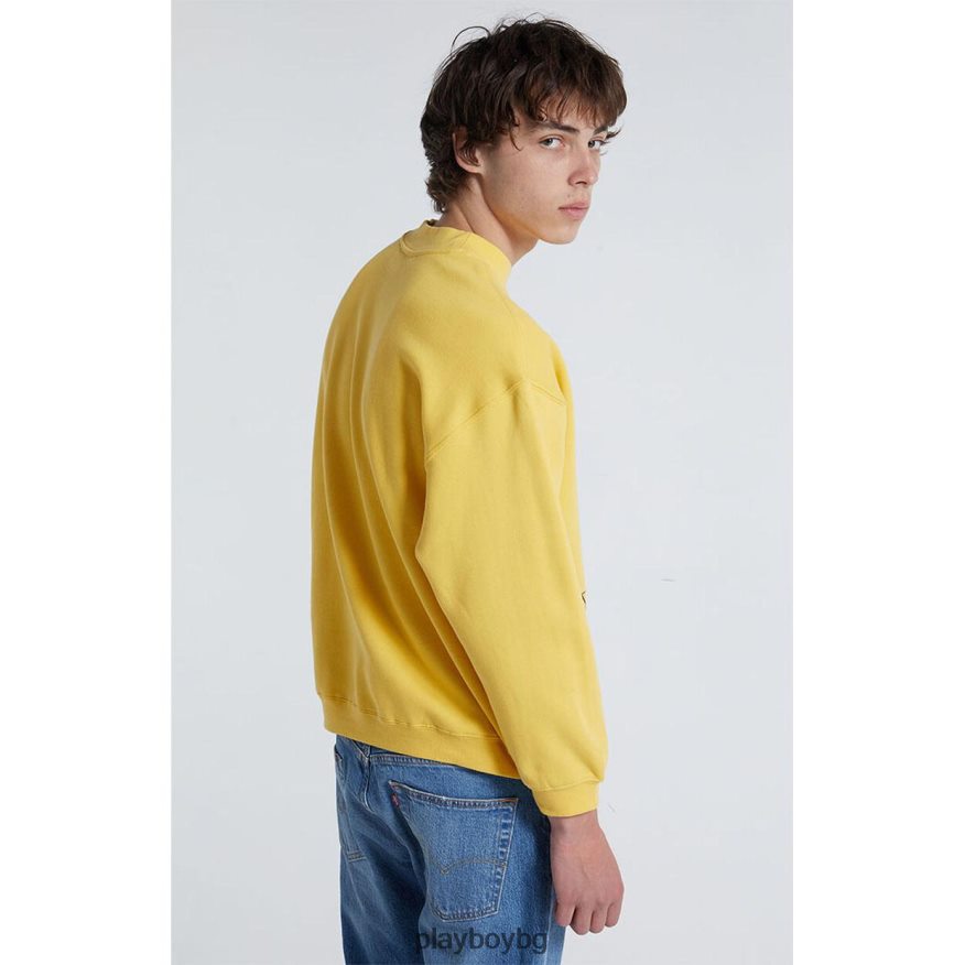 облекло бг Playboy мъже pb venice beach crewneck жълто оригинален JZ04JB368