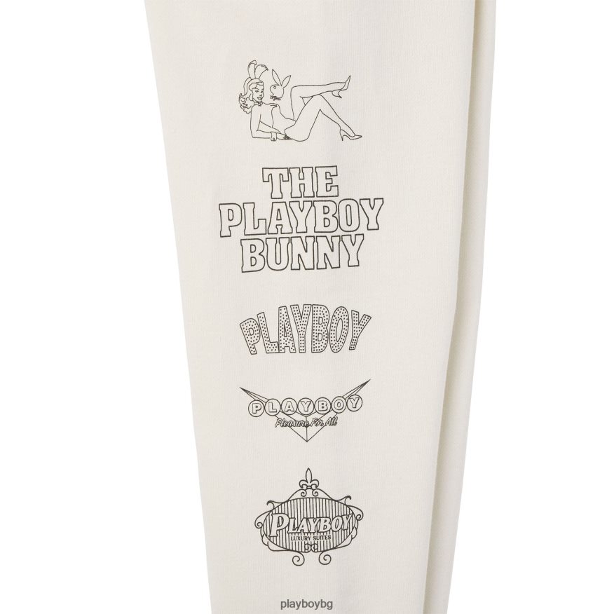 облекло бг Playboy мъже спортни панталони за банки изпарено сиво JZ04JB586