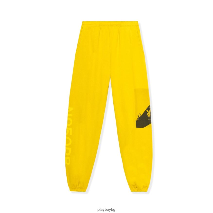 облекло бг Playboy мъже спортни панталони aviation wings n950pb горчица JZ04JB620