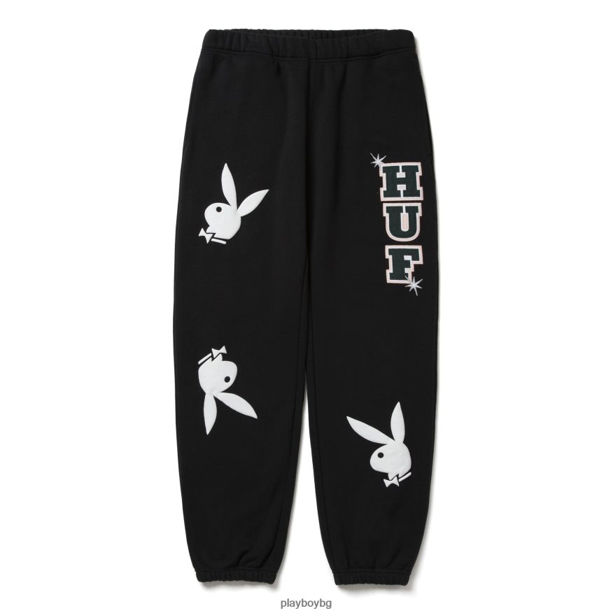 облекло бг Playboy x HUF мъже спортен панталон със заешка глава сиво JZ04JB598
