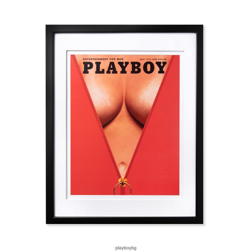 аксесоар бг Playboy унисекс юли 1973 г. печат в рамка на корицата бяла рамка JZ04JB909