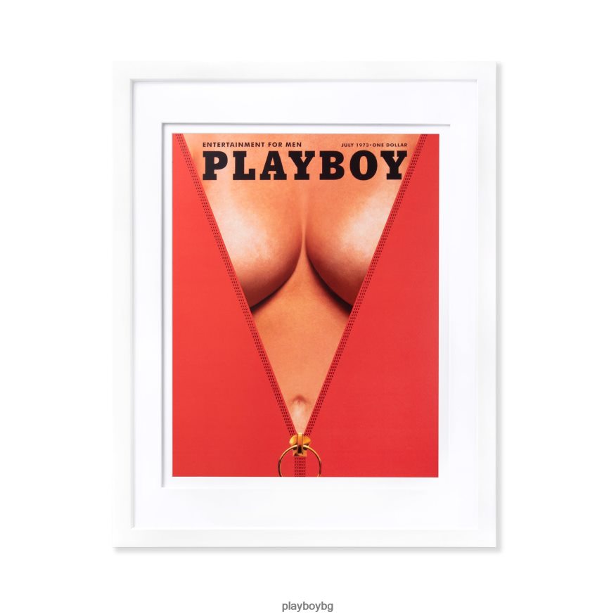 аксесоар бг Playboy унисекс юли 1973 г. печат в рамка на корицата бяла рамка JZ04JB909