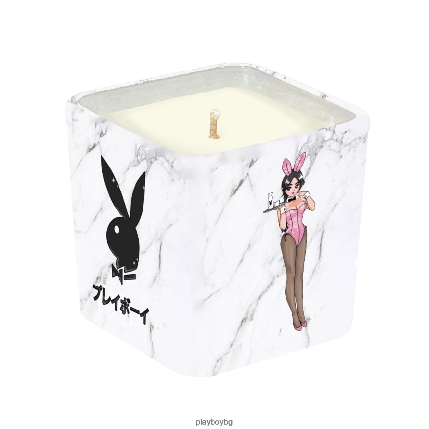 аксесоар бг Playboy унисекс токио клуб щастлив час мраморна свещ оригинален JZ04JB893