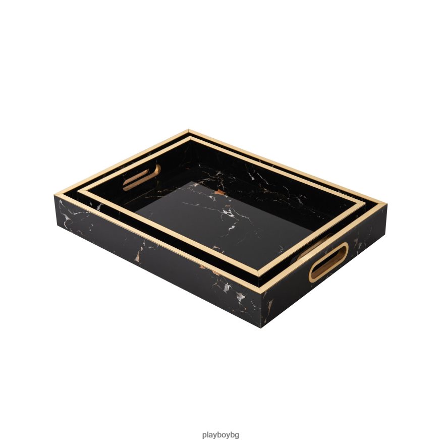 аксесоар бг Playboy унисекс комплект мраморни тави за гнездене оригинален JZ04JB919